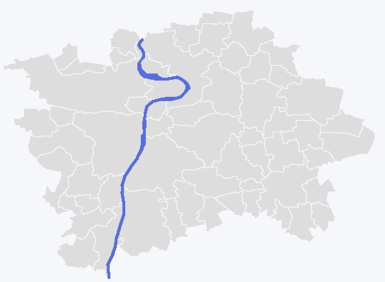Mapa Prahy